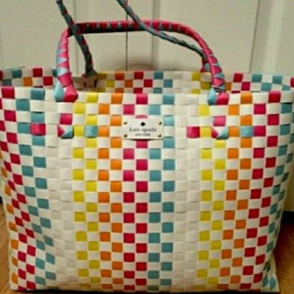 🆕️Kate Spade Limted Edition Woven Beach Bag - Picture 4 of 8